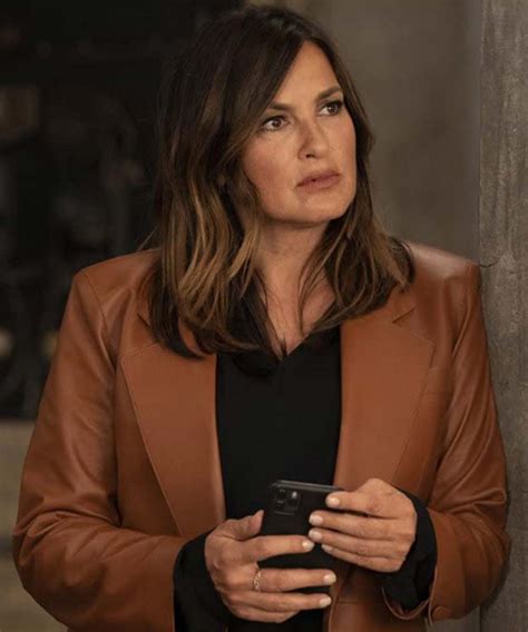 Law and Order Olivia Benson Leather Blazer | Leather Blazer