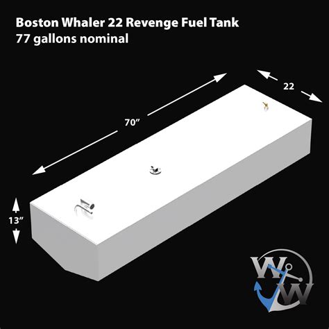 Boston Whaler 22 Revenge - 77 gal. nominal OEM Replacement Fuel Tank ...