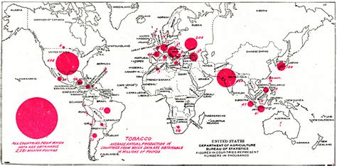 World Distribution of Tobacco Production