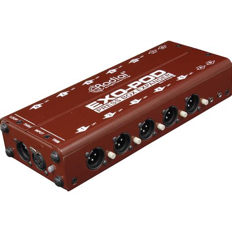 Radial Engineering Exo-Pod Broadcast Splitter with XLR R800 8012