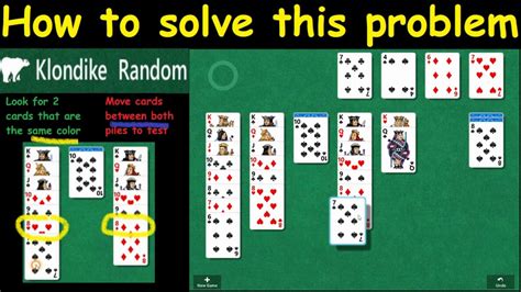 Klondike Solitaire How to solve this problem - YouTube