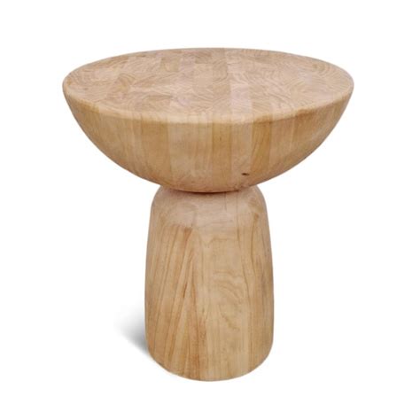 Brea Modern Wood Side Table | Chairish