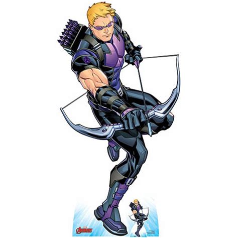 Avengers Comics Hawkeye Bow and Arrow Lifesize Cardboard Cutout 177cm | Partyrama