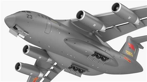 Xian Y20 Large Military Transport Aircraft Rigged 3D Model $199 - .max - Free3D