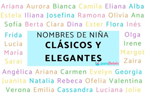 +100 Nombres de niña clásicos y elegantes