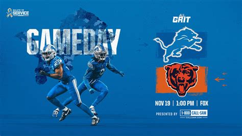 Official Bears vs Lions 11/19/23 Game Day thread *** - The Den