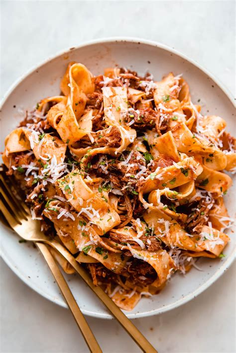 Weekend Braised Beef Ragu with Pappardelle Recipe | Little Spice Jar