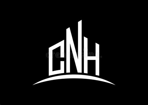 Letter CNH Building Vector Monogram Logo Design Template. Building ...