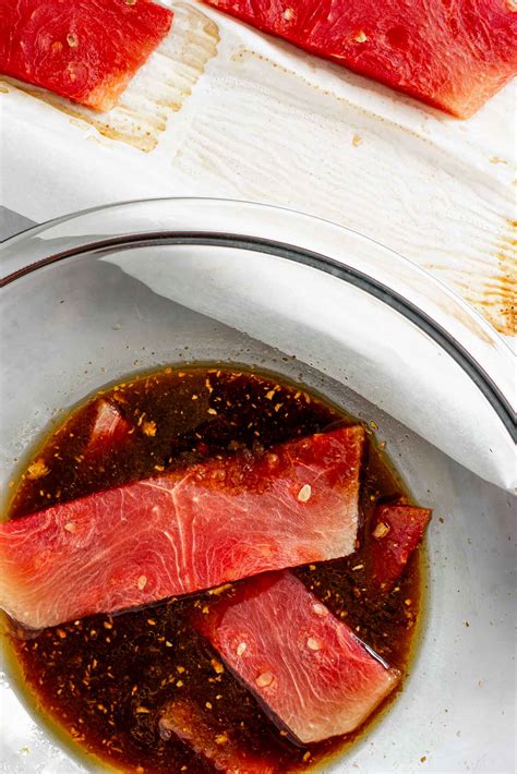 Watermelon "Tuna" Steaks To Blow Your Mind! • Tasty Thrifty Timely