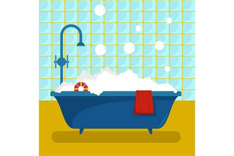 Bathroom icon, flat style By Anatolir56 | TheHungryJPEG.com