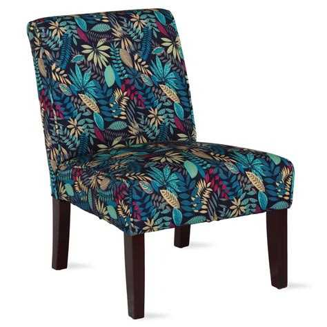 Dorel Living Teagan Armless Accent Chair, Living Room & Bedroom, Leafs ...