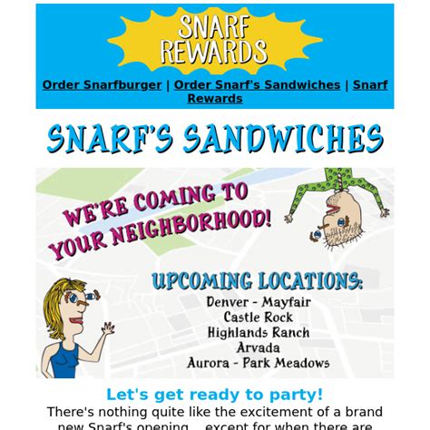 New Snarf's Locations Coming Soon! - Snarfs Sandwiches