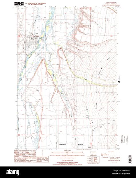 Ennis montana map hi-res stock photography and images - Alamy