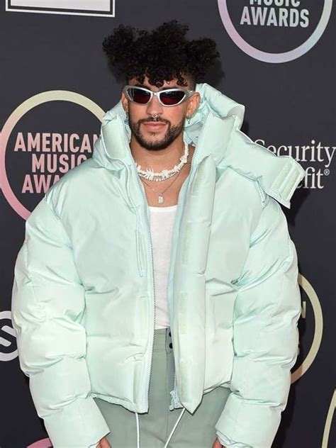 Bad Bunny American Music Awards Puffer Hooded Jacket