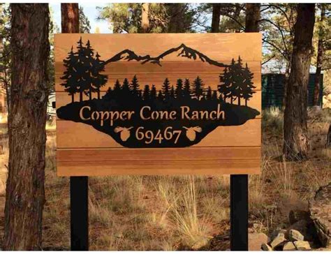 SMW0786 Custom Metal Ranch Sign - Sunriver Metal Works