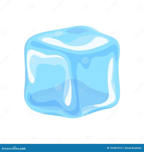 Ice Cube Isolated on White Background, Clip Art Three Ice Cubes, Illustrations Cubes Transparent ...