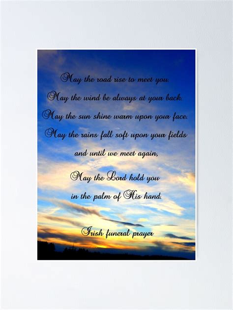 "Irish Funeral Prayer" Poster by angel1 | Redbubble