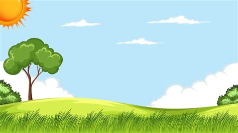 Meadow landscape background vector 12750260 Vector Art at Vecteezy