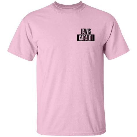 Lewis Capaldi Merch Lewis Capaldi Stacked Logo Tee Shirt - Tiotee