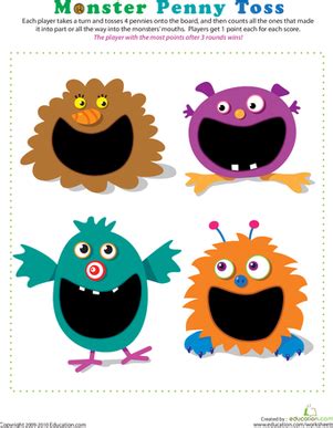 Coin Toss Creatures | Education.com