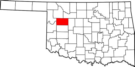 ملف:Map of Oklahoma highlighting Dewey County.svg - المعرفة