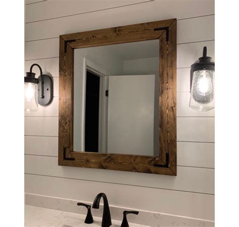 Farmhouse Vanity Mirror: A Rustic Addition To Your Bathroom Or Dressing ...