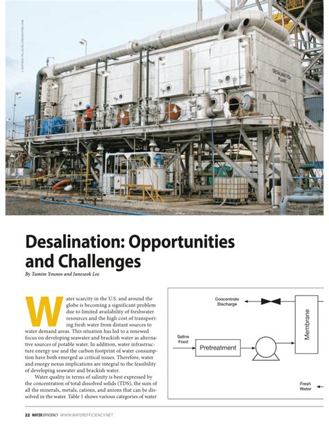 (PDF) Desalination: Opportunities and Challenges