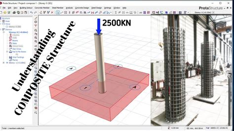 COMPOSITE COLUMN DESIGN TO CARRY A LOAD OF 2500KN - YouTube