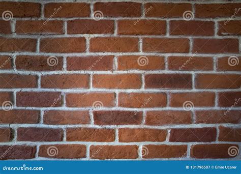 Red clay brick wall stock image. Image of architectural - 131796507