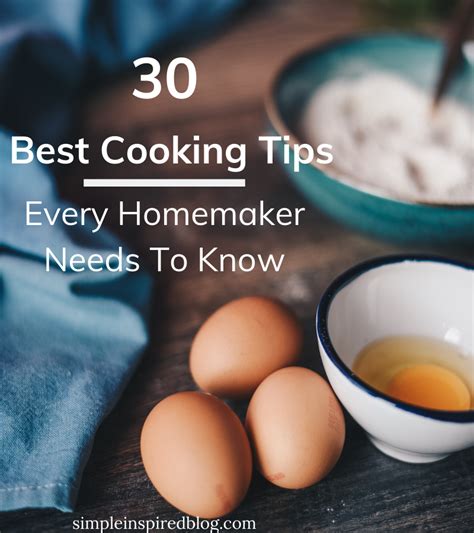 30 Best Cooking Tips Every Homemaker Needs To Know - Simple Inspired Blog