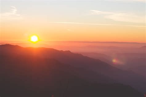 Free Images : horizon, mountain, sun, sunrise, sunset, mist, sunlight, hill, dawn, atmosphere ...