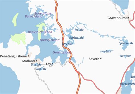 MICHELIN Port severn map - ViaMichelin