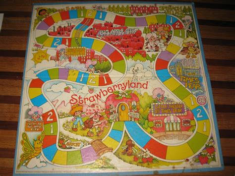 1980 Strawberry Shortcake Board Game Piece: Game Board - Game Pieces, Parts