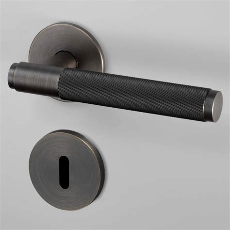 Buster+Punch Door handle & Key Escutcheon- Industrial design - Smoked ...