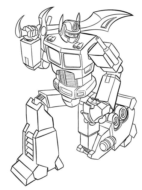 Optimus Prime coloring pages