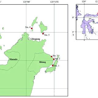 Study sites in Bitung and Likupang, North Sulawesi, Indonesia. | Download Scientific Diagram