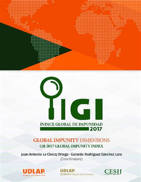 (PDF) Global Impunity Dimensions. Global Impunity Index 2017 (GII-2017) | Juan Antonio Le Clercq ...