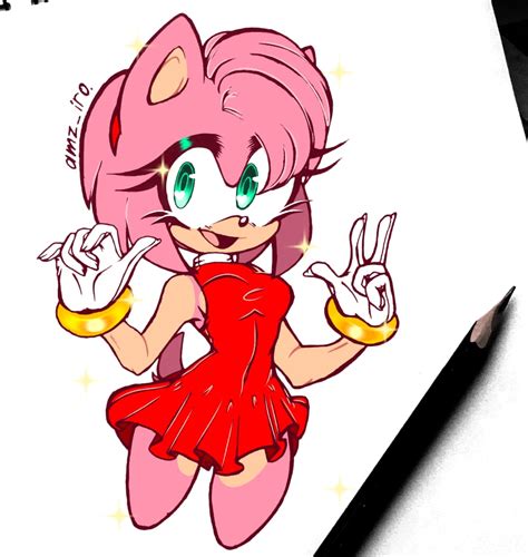 [Fanart] Amy Rose by Amz-iro on DeviantArt