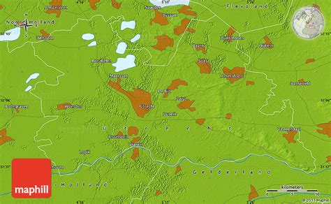 Physical Map of Overberg