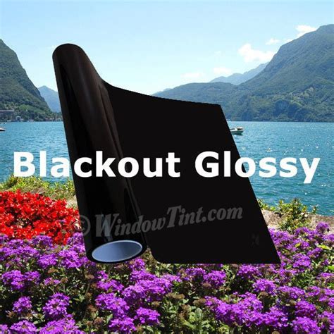 Blackout Glossy Window Tinting Film — windowtint.com