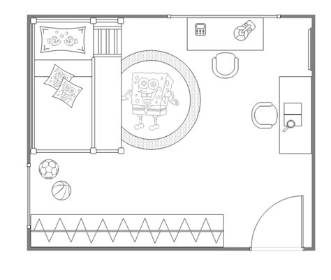 Bedroom Floor Plan Template - floorplans.click