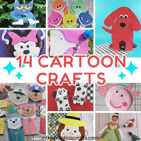 14 Cartoon Crafts You'll Love • In the Bag Kids' Crafts