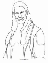 Seth Rollins Coloring Pages  Nation sketch template
