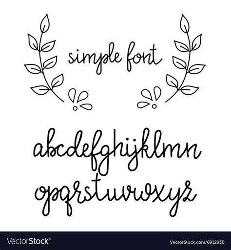 Easy Fonts To Write Alphabet - New Popular Fonts