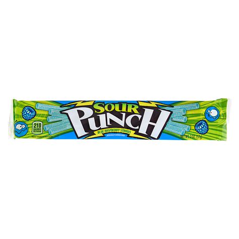 SOUR PUNCH BLUE RASPBERRY STRAWS - The Stuff Shop