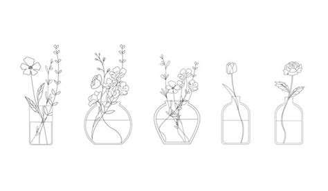 Flowers Vase Line Art Images – Browse 24,866 Stock Photos, Vectors, and Video | Adobe Stock