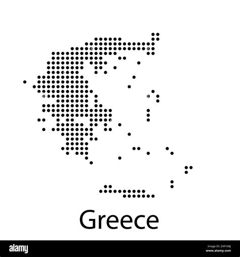 Greece country map polygonal with spot lights places vector illustration Stock Vector Image ...