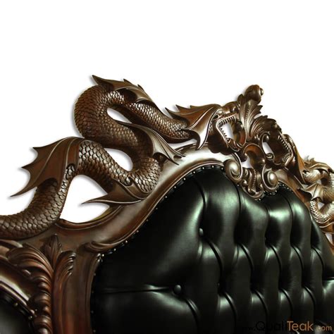 Buy Antique Dragon Carving Bed From Indonesia | Veronicas Qualiteak