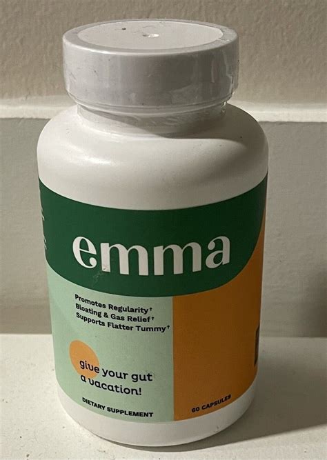 EMMA Gas Bloating Bowel Movement Dietary Gut Stomach Supplement Free ...