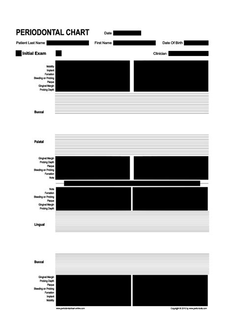 Periodontal Chart online - www.perio-tools.com